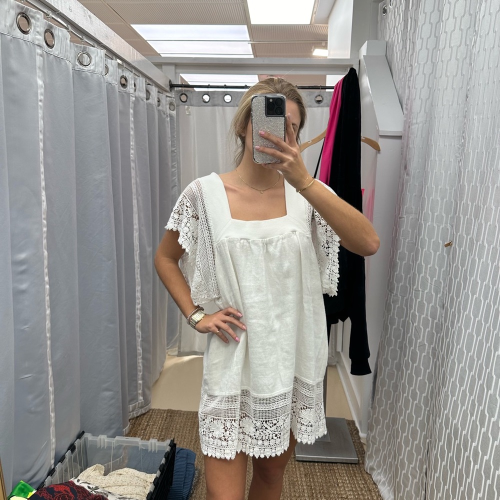 MIGUELINA WHITE DRESS size medium